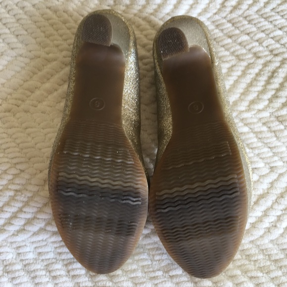 3/$25 Target Mossimo Gold Glitter platform heels - Picture 5 of 6